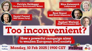 #216 ‘Too inconvenient? How a powerful campaign aims to weaken European civil society’
