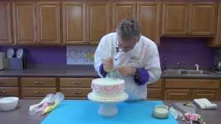 How To Decorate a Buttercream Cake | Gobal Sugar Art