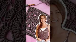 Простой топ крючком из бабушкиных квадратов #вязание #рукоделие #своимируками #￼handmade #топ #diy
