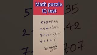 Math puzzle|#matheducation#shorts #logicpuzzle #learning #education #shortsfeed#viralvideo#trending