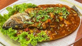 Ikan Siakap Masak Tiga Rasa Ala Thai | Sedap Seperti Makan Dikedai