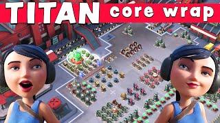 CORE WRAP on TITAN  a NEW technique - operation FORLORN HOPE // BOOM BEACH gameplay/attack strategy