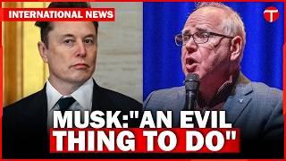 Elon Musk Blasts Tim Walz Over Tesla Stock Comments | Fox News Interview