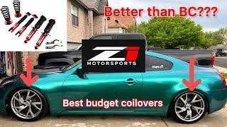 G37 coilovers Z1 s pro review and performance/quality (worth the money???)