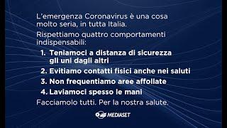 Coronavirus: quattro comportamenti da rispettare