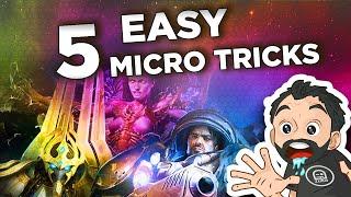 StarCraft 2 - 5 EASY and Useful Micro Tricks ! (Protoss, Terran and Zerg)