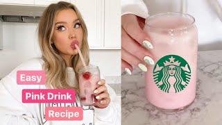 Copycat Starbucks Pink Drink Recipe #shorts