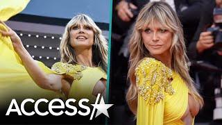 Heidi Klum Has Nip Slip In Bold Dress At Cannes 2023