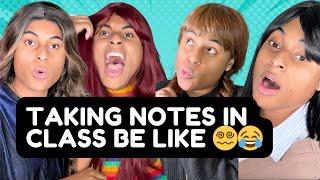 TAKING NOTES in CLASS be like! ‍ | Roy Dubois