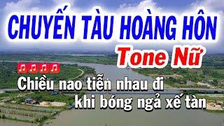 Karaoke Chuyến Tàu Hoàng Hôn Tone Nữ Sol Thứ karaoke Tuyết Nhi