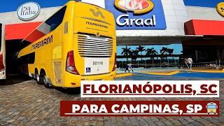 Ônibus de Florianópolis, SC para Campinas, SP com a Viação Catarinense   Resumo de Viagem