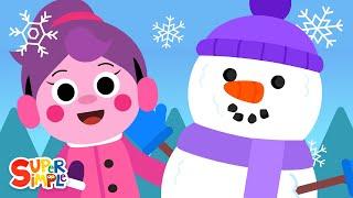 Let's Make A Snowman | Kids Winter Songs | Super Simple Songs