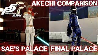 Akechi Comparison - Sae's Palace & Third Semester - Persona 5 Royal