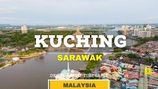 Kuching, Sarawak, Malaysia| Drone, Aerial View Video |