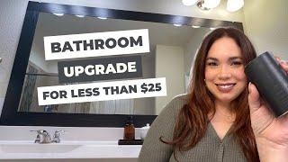 HOW I UPGRADED MY BATHROOM  MIRROR *without spending 100s of dollars* 