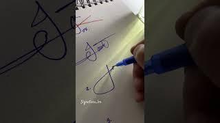 How to sign the letter J?️
