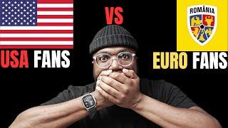 Football fans and atmosphere USA vs Europe Football Europa | Reaction!!