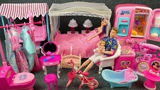 13 Minutes Satisfying with Unboxing Barbie Fancy House Play Set Collection Review Toys | ASMR