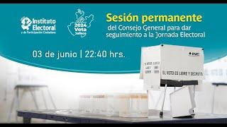 Sesión Especial Permanente del Consejo General del IEPC Jalisco 22:40 hrs 03 Junio 2024