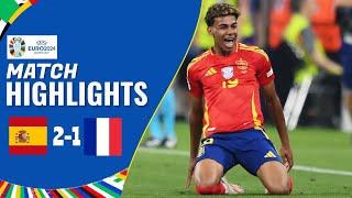 Spain vs France | 2-1 | Highlights | UEFA Euro 2024 | lamine yamal vs france