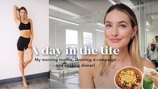 Day in the life | My morning routine, shooting a campaign & cooking dinner |  Sanne Vloet