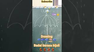 #badalbarsabijuli #drawing #umbrella #viral #shortvideo #youtubeshort #viralvideo #entertainment ️