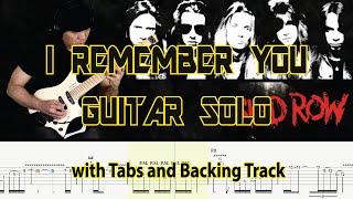 SKIDROW I REMEMBER YOU Guitar Solo Lesson with Tabs and Backing Track by Alvin De Leon