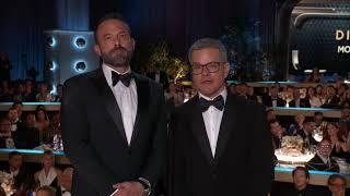 Ben Affleck & Matt Damon Present Best Director – Motion Picture I 81st Annual Golden Globes