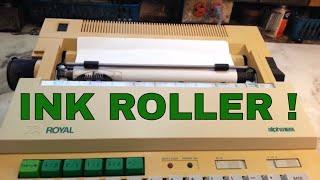 Royal Alpha 100 Electronic Ink Roller Style Typewriter, Short Demo, Daisy/Printwheel