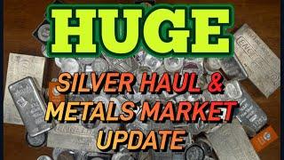 HUGE SILVER UNBOXING & market update! #coinshop