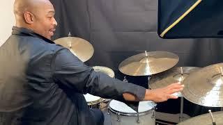 Eric Harland on a set of Alexino Cymbals