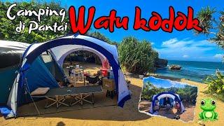 Camping di pantai watu kodok || gunung kidul || pantai watu kodok || family camp