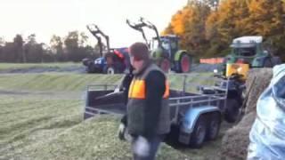 Maissilo in Pöhlde am Harz mit 8 Traktoren und Can-am Quad ATV Trecker