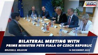 Bilateral Meeting with Prime Minister Petr Fiala of Czech Republic 12/14/2022