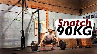 85kg & 90kg SNATCH │ Weightlifting Training Vlog │ Crossfit Leeds