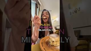 PLACES TO EAT IN MILAN, ITALY  #milan #italytravel #italytravelguide