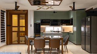 Trishika Nilaya | Kitchen & Dining area interiors by NeoSpace Infinity, Hyderabad