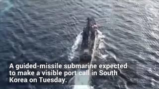 Heavily Armed US Sub Approaches South Korea Wochit News