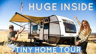LIMITED EDITION lightweight off-grid travel trailer RV Walkthrough!! 2021 Apex Nano Off-Grid 187rb