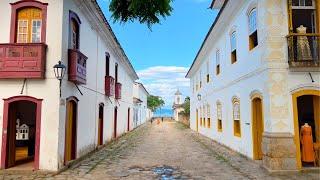 A DAY IN THE MOST BEAUTIFUL CITY IN BRAZIL | PARATY, RIO DE JANEIRO WALKING TOUR【4K】2024