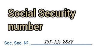 How to Pronounce Social Security number in American English