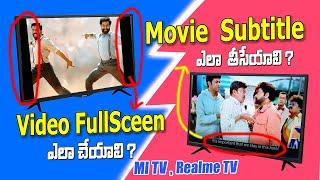 How set video full screen in LED TV | Aspect ratio settings /  Realme TV | MI TV | OnePlus TV