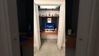 Turned a closet into my home editing studio! Thank you for 250K subscribers! #office #design #diy