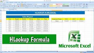 How To Use HLOOKUP Formula in Microsoft Excel | HLOOKUP in Excel