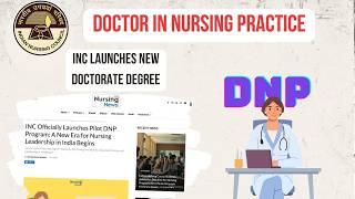 Doctor in Nursing Practice - DNP | New Doctorate Programme In Nursing - by INC | Disha Nirdesh |