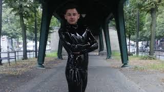 Rubber boy in a rubber suit