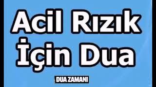 Acil Rızık Duası