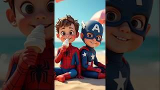 ️ Evolution Of Spider Kids And Captain America Kids || Avengers #shorts #marvel #trending #ai