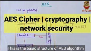 AES cipher | cryptography & network security