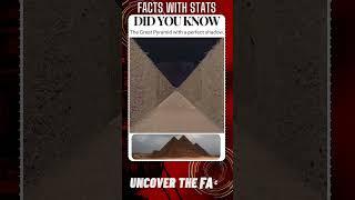 FACTS with STATS 2286 ∆ - Great Pyramid with a perfect shadow #shorts #ytshort #facts